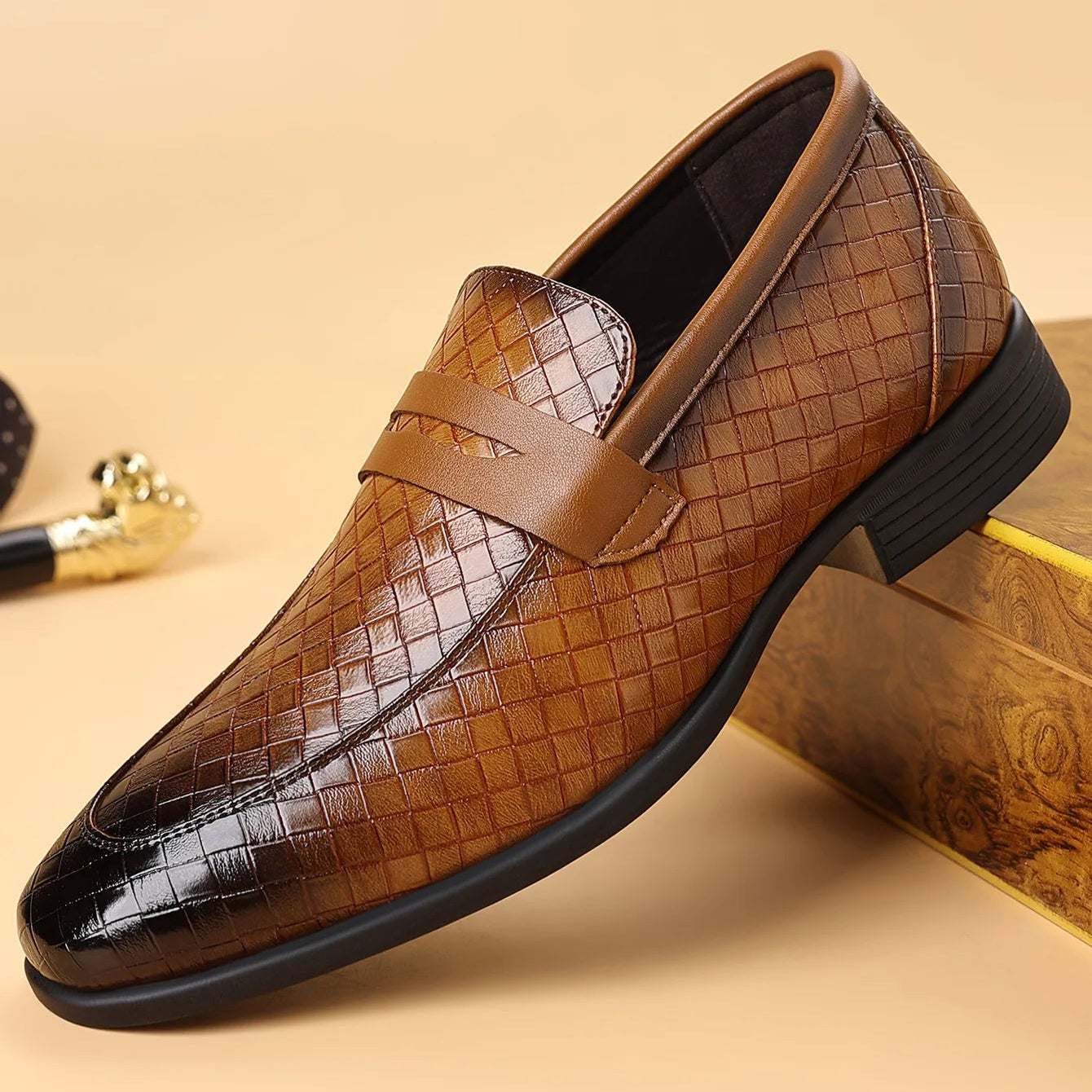 Bristol Leather Slip On Loafers