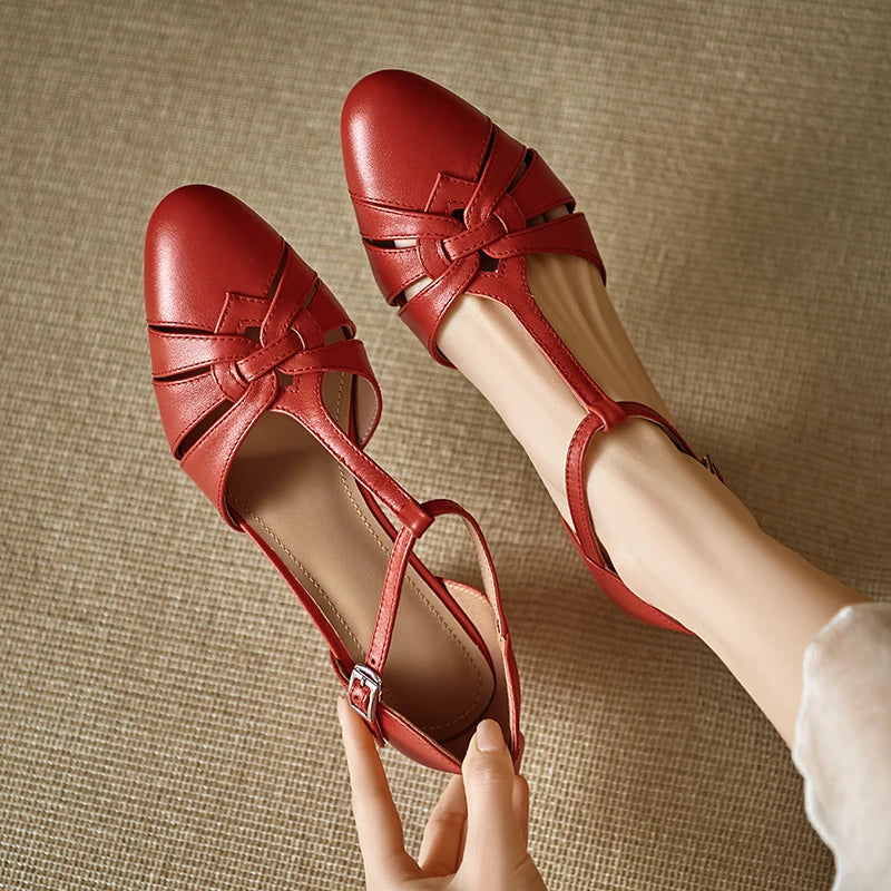 Victoria Genuine Leather Heels