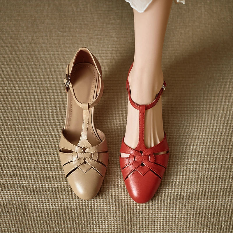 Victoria Genuine Leather Heels