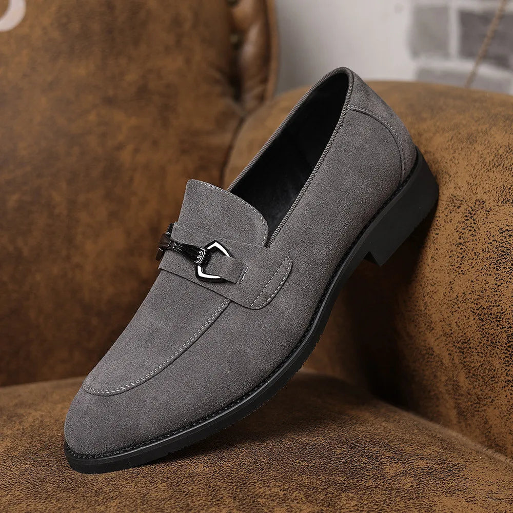Pierce Suede Pointed Toe Loafers