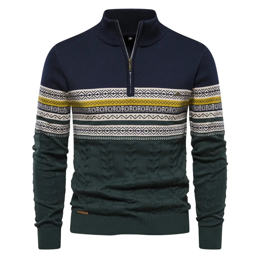 Clayton Collared Winter Knit Pullover