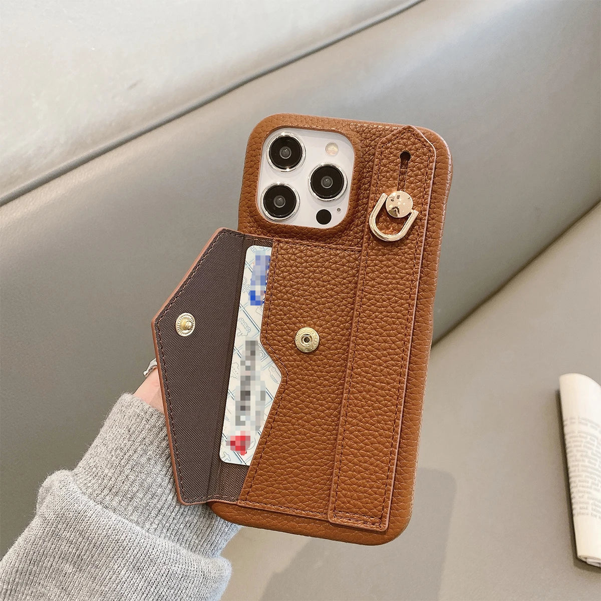 LUXEGRIP LEATHER WALLET CASE