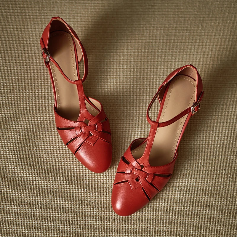 Victoria Genuine Leather Heels