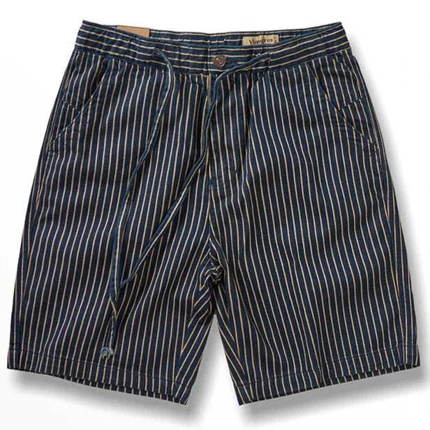 FINN STRIPE DENIM SHORTS