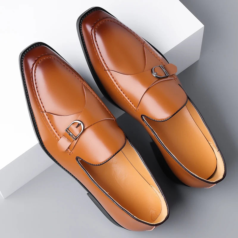 Camden Monk Strap Genuine Leather Loafers