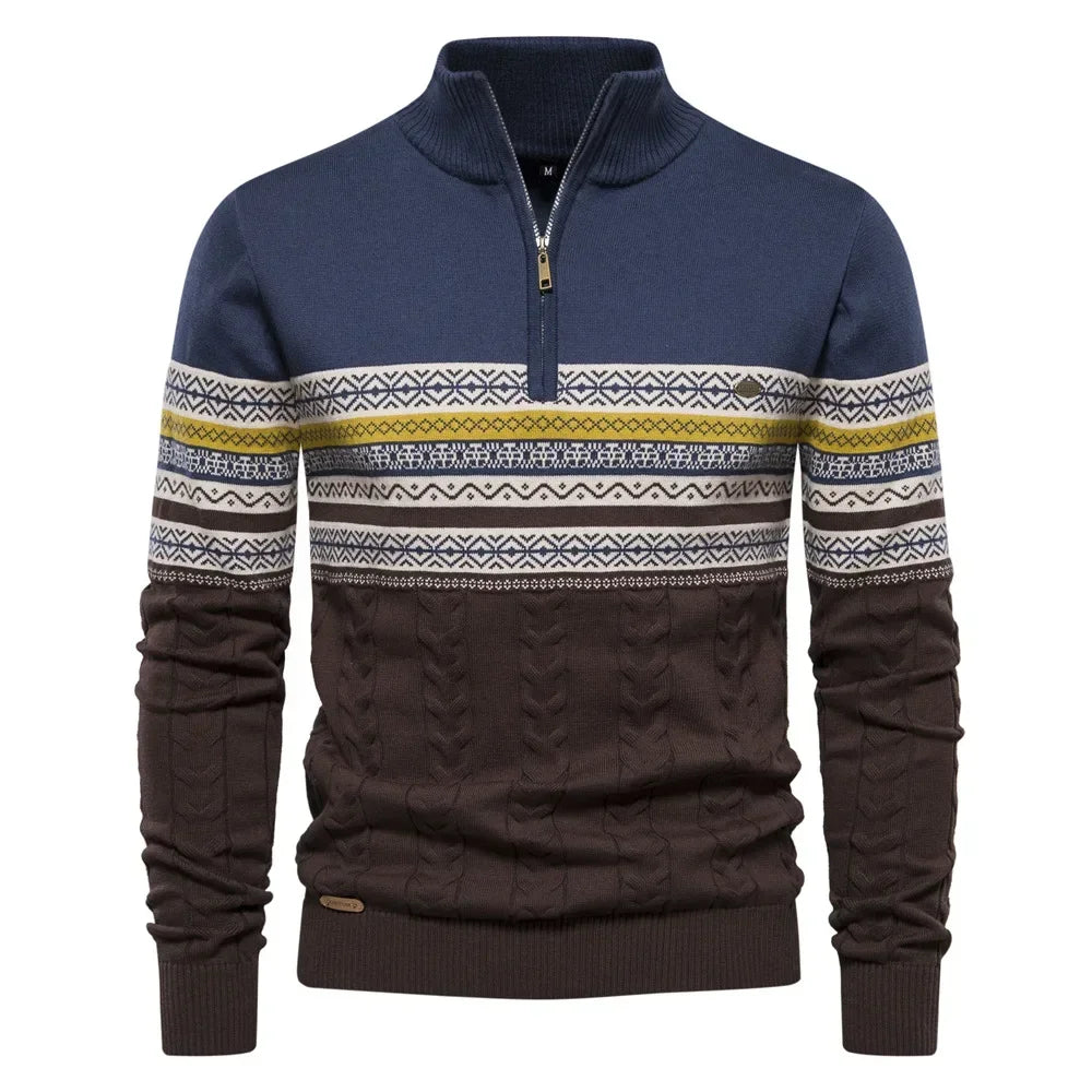 Clayton Collared Winter Knit Pullover