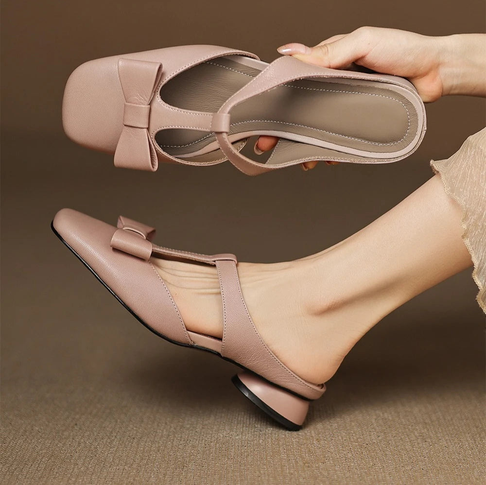 Leona Leather Mules