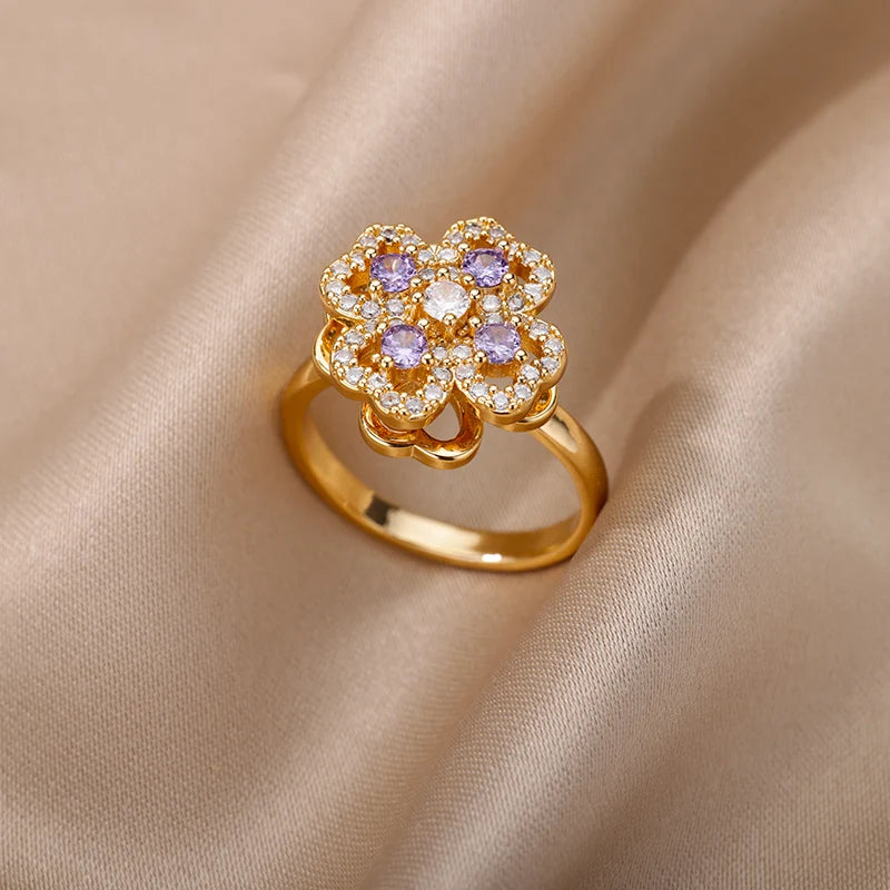 Lucky Clover Resizable Ring