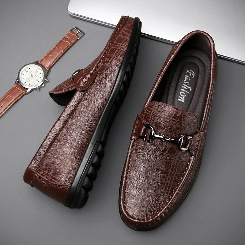 PAOLO GENUINE LEATHER LOAFERS