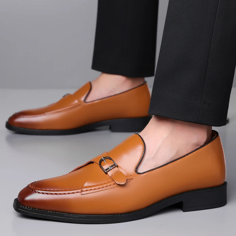Camden Monk Strap Genuine Leather Loafers