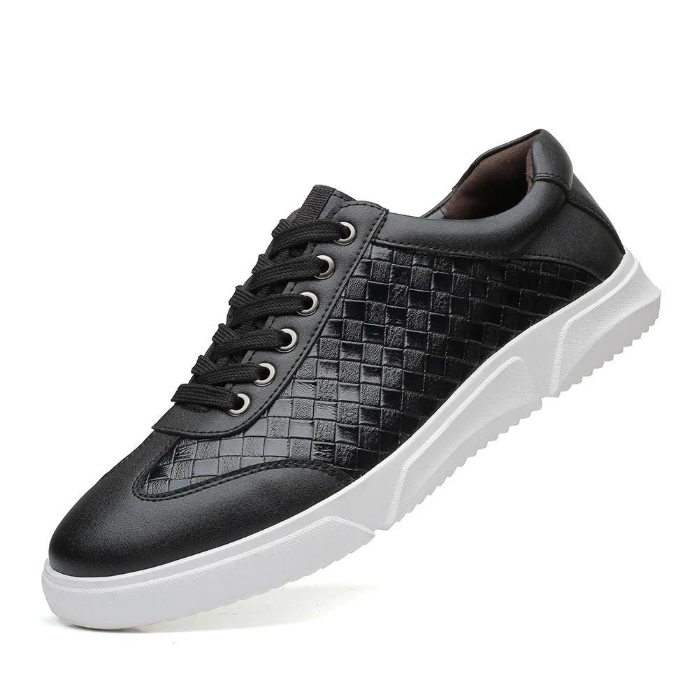 Roen Woven Leather Sneakers