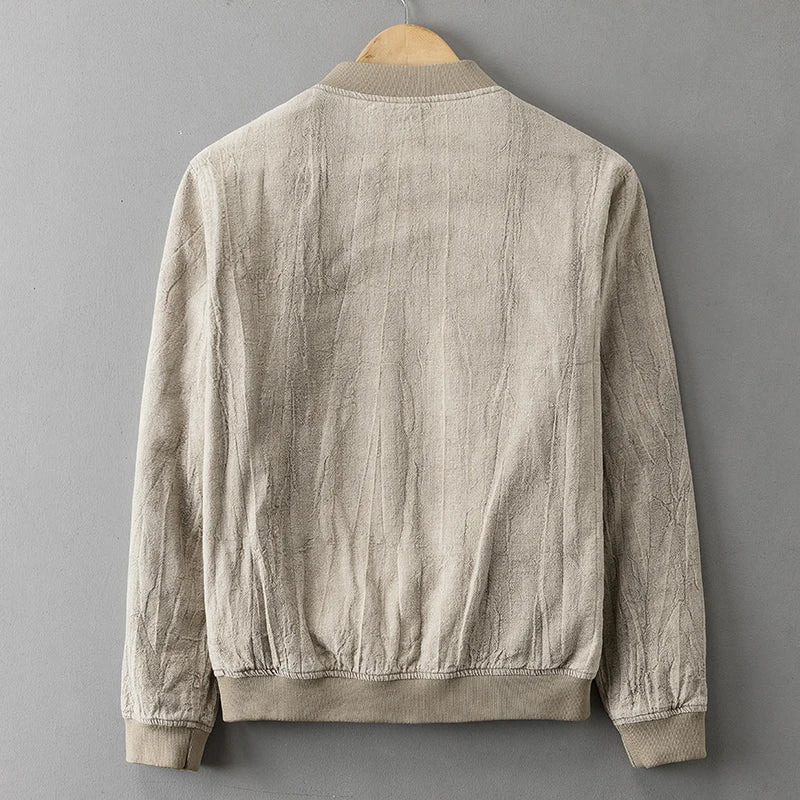 Corbin Linen Bomber Jacket