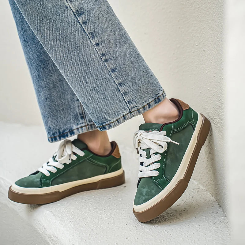 GROOVE "SMILE" SUEDE SNEAKERS