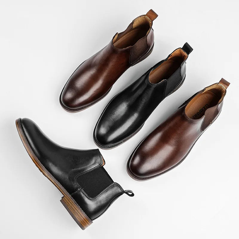 Warren Genuine Leather Chelsea Boots