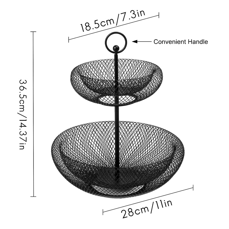 2-TIER MESH FRUIT BASKET