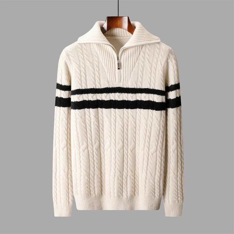 Kingston Wool Quarter-Zip Sweater