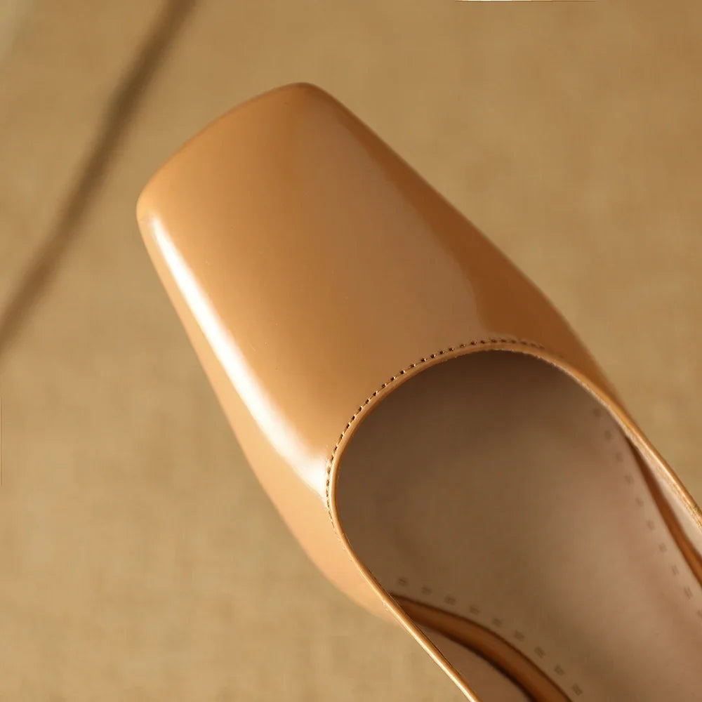 Roma Leather Block Heels