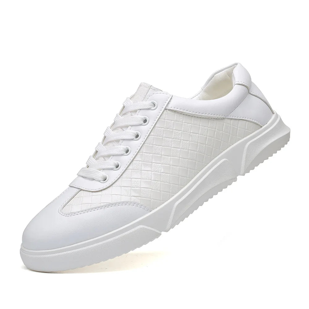 Roen Woven Leather Sneakers