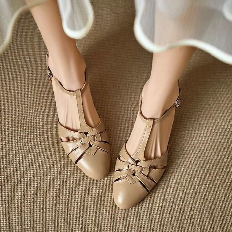 Victoria Genuine Leather Heels