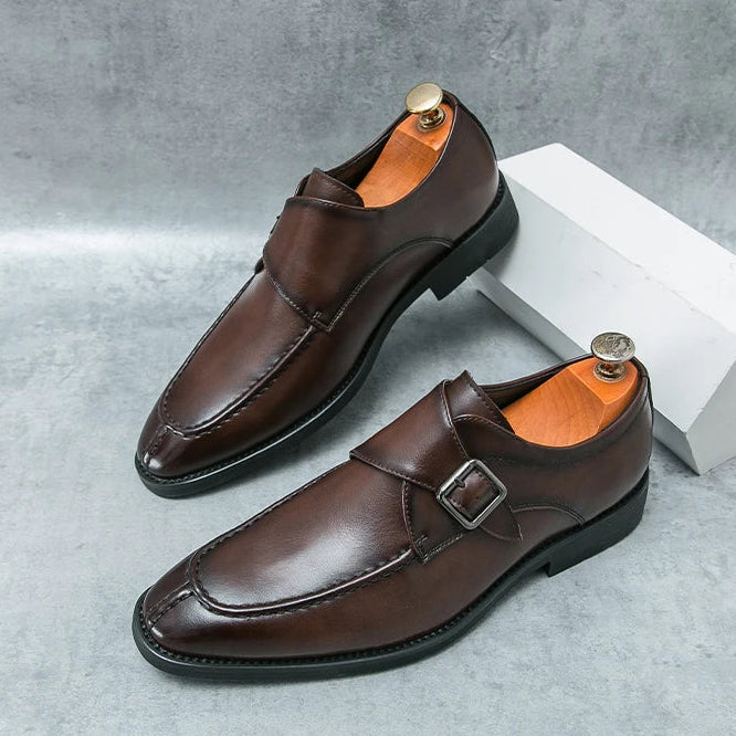 Montgomery Monk Strap Leather Loafers