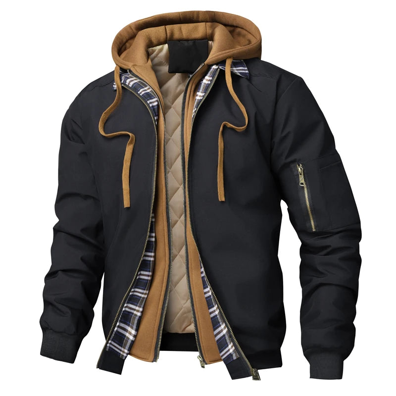 Mason Hooded Bomber Jacket