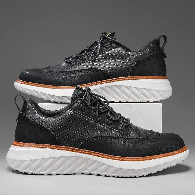 Axton Brogue Leather Sneakers