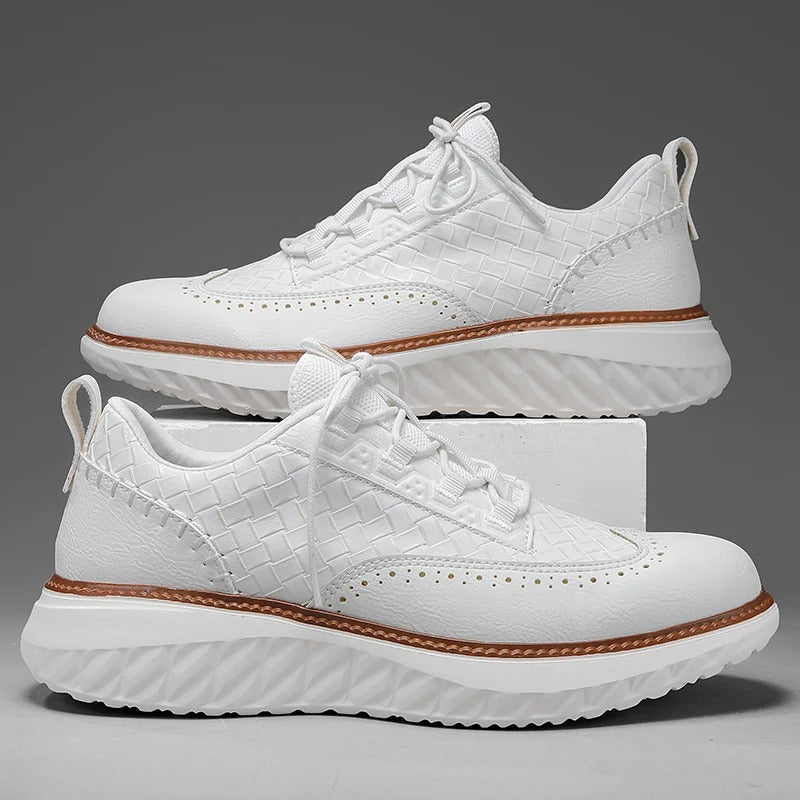 Axton Brogue Leather Sneakers