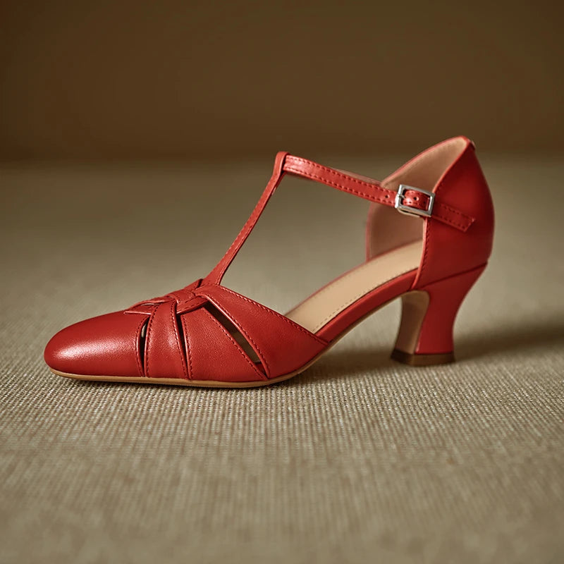 Victoria Genuine Leather Heels