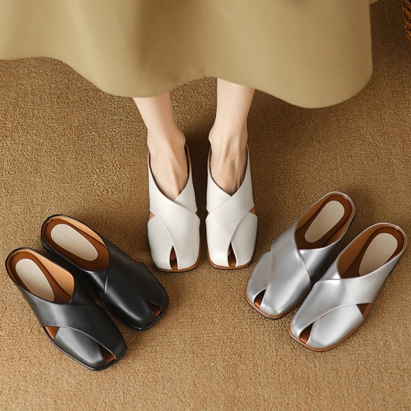 Valentara Crisscross Mules