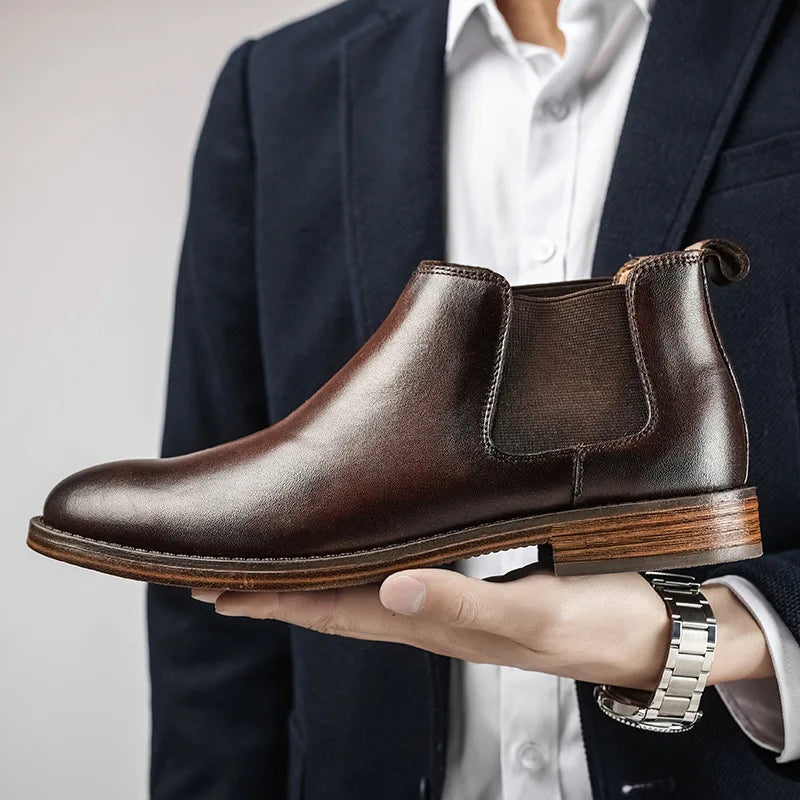 Warren Genuine Leather Chelsea Boots