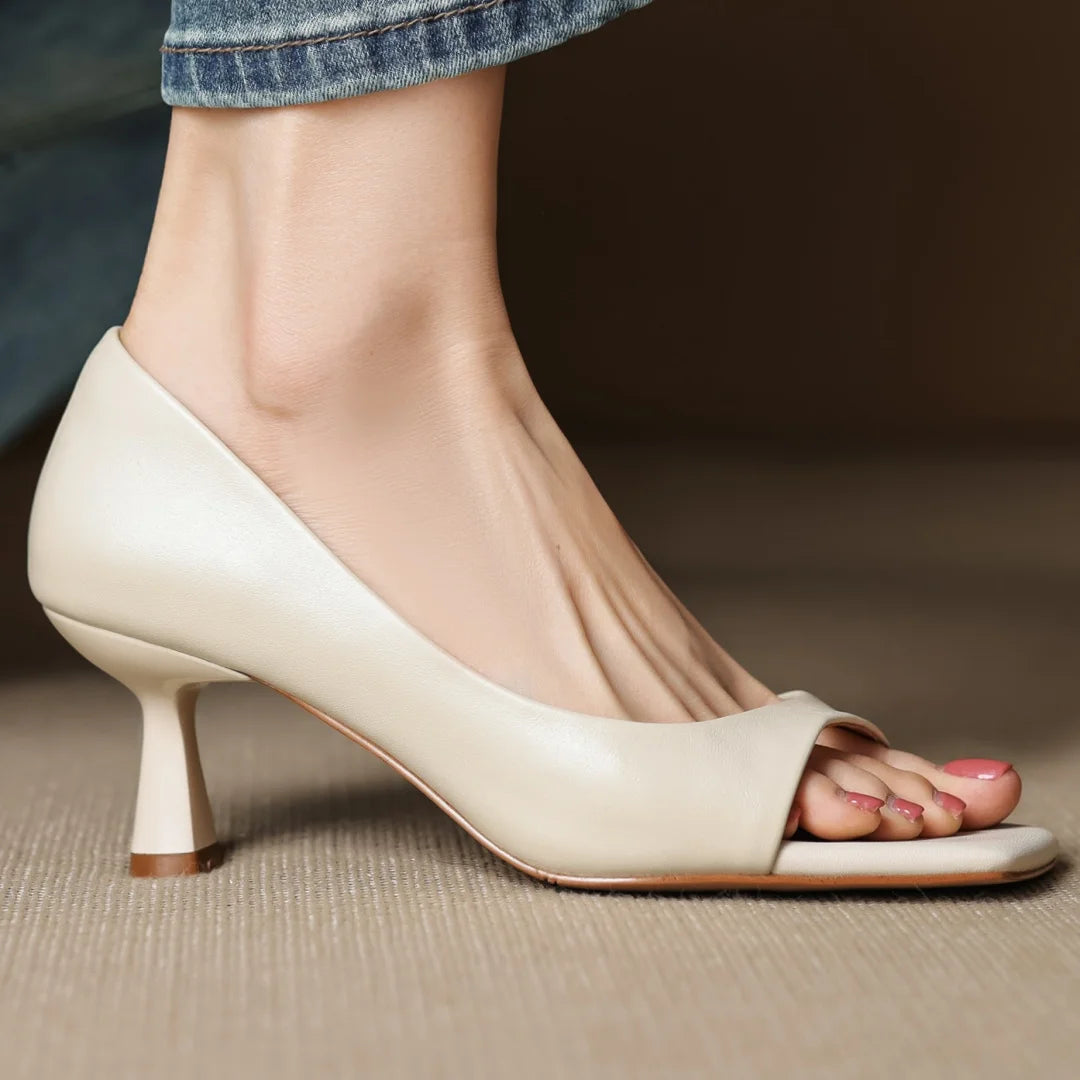 Juliet Genuine Leather Heels
