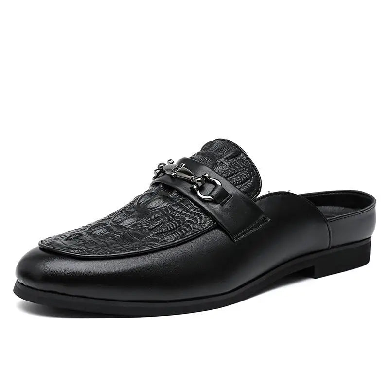 Zane Leather Slide Loafers