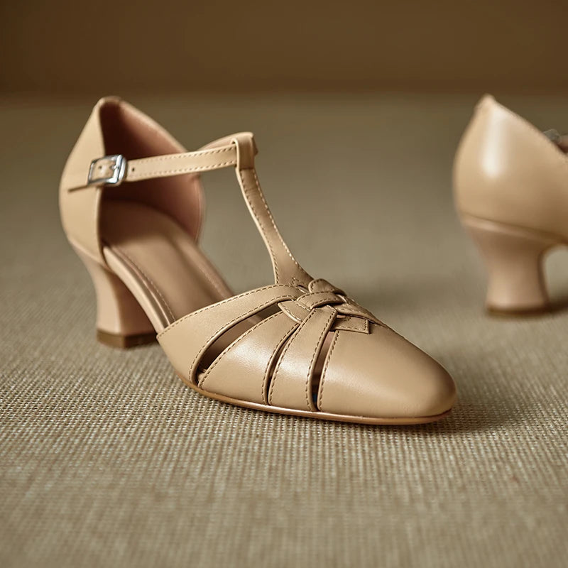 Victoria Genuine Leather Heels