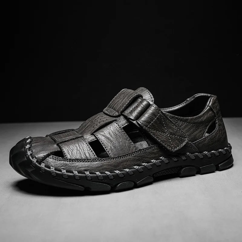 Corbin Genuine Leather Fisherman Sandals