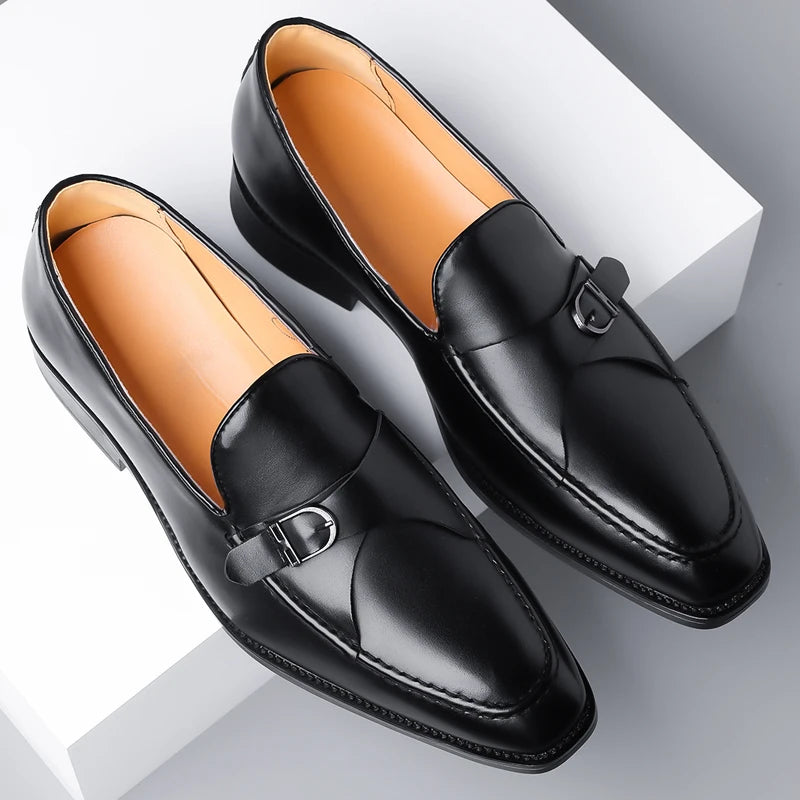 Camden Monk Strap Genuine Leather Loafers