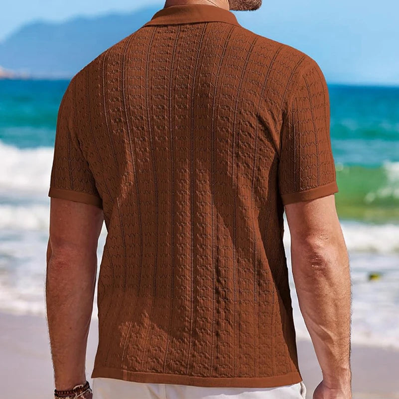 Luciano Knitted Camp Shirt