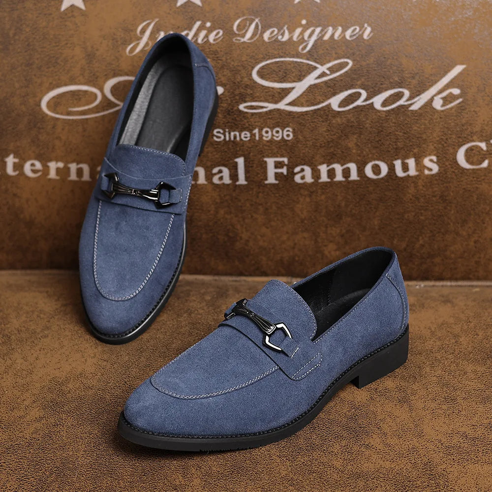 Pierce Suede Pointed Toe Loafers