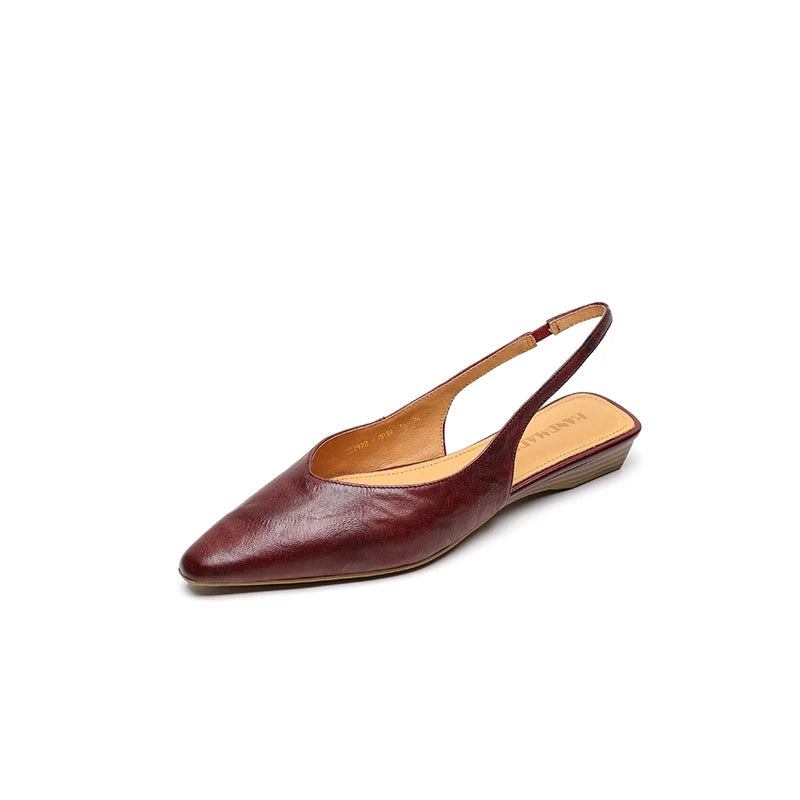 Serena Genuine Leather Slingbacks