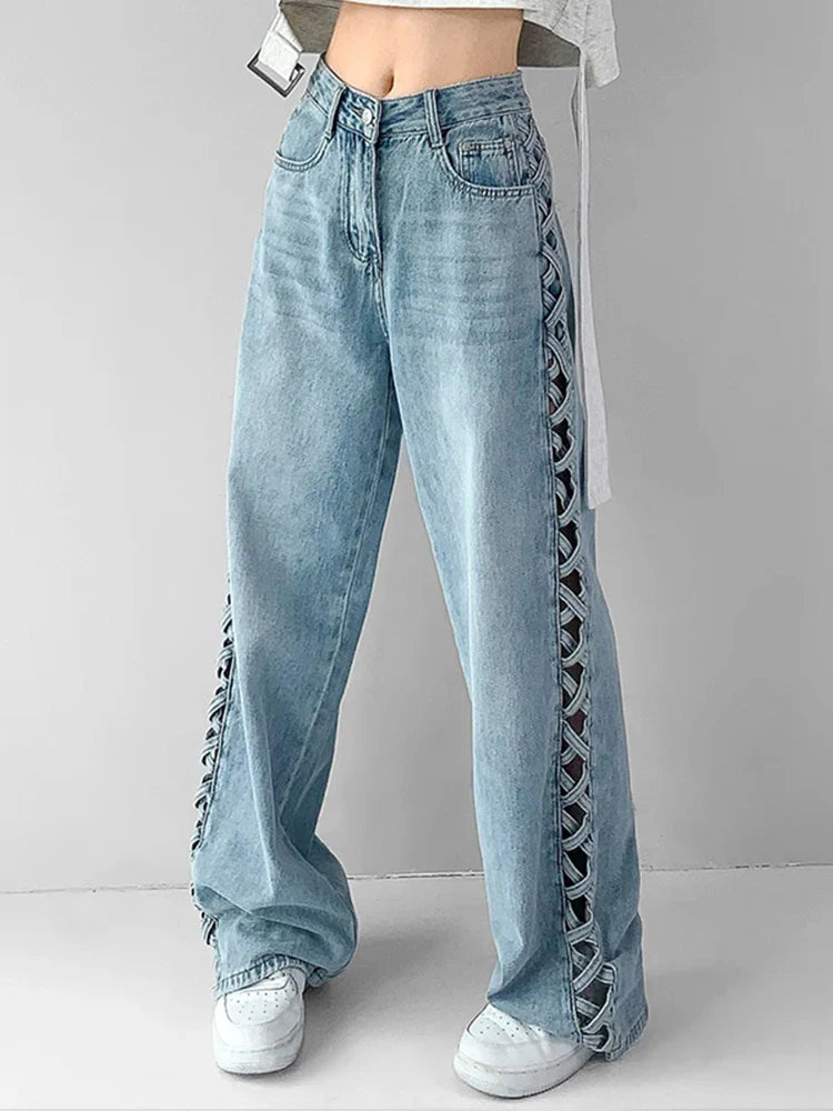 Riviera Side-Lace Jeans
