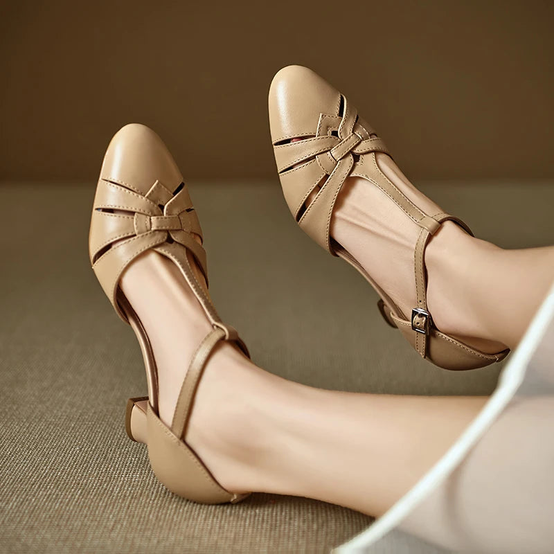 Victoria Genuine Leather Heels