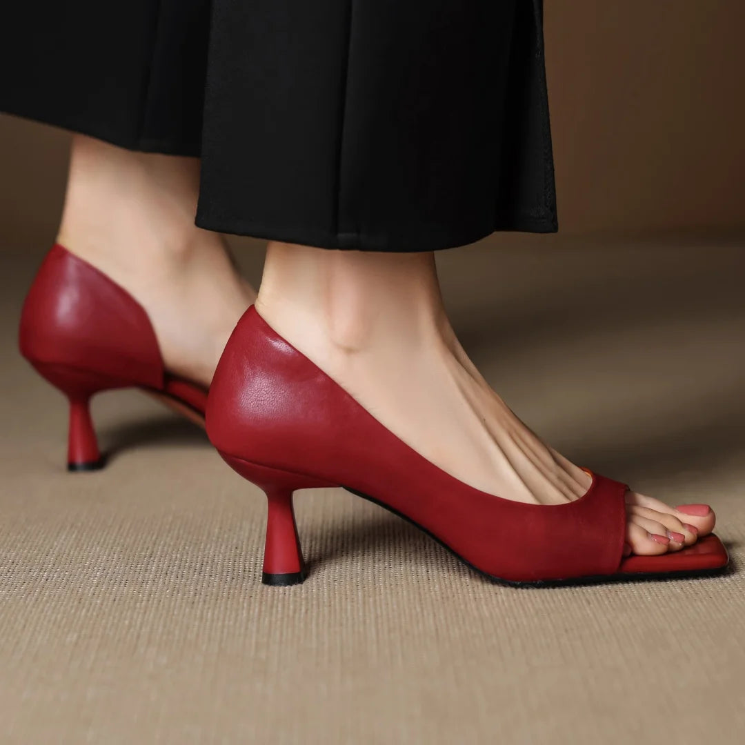 Juliet Genuine Leather Heels