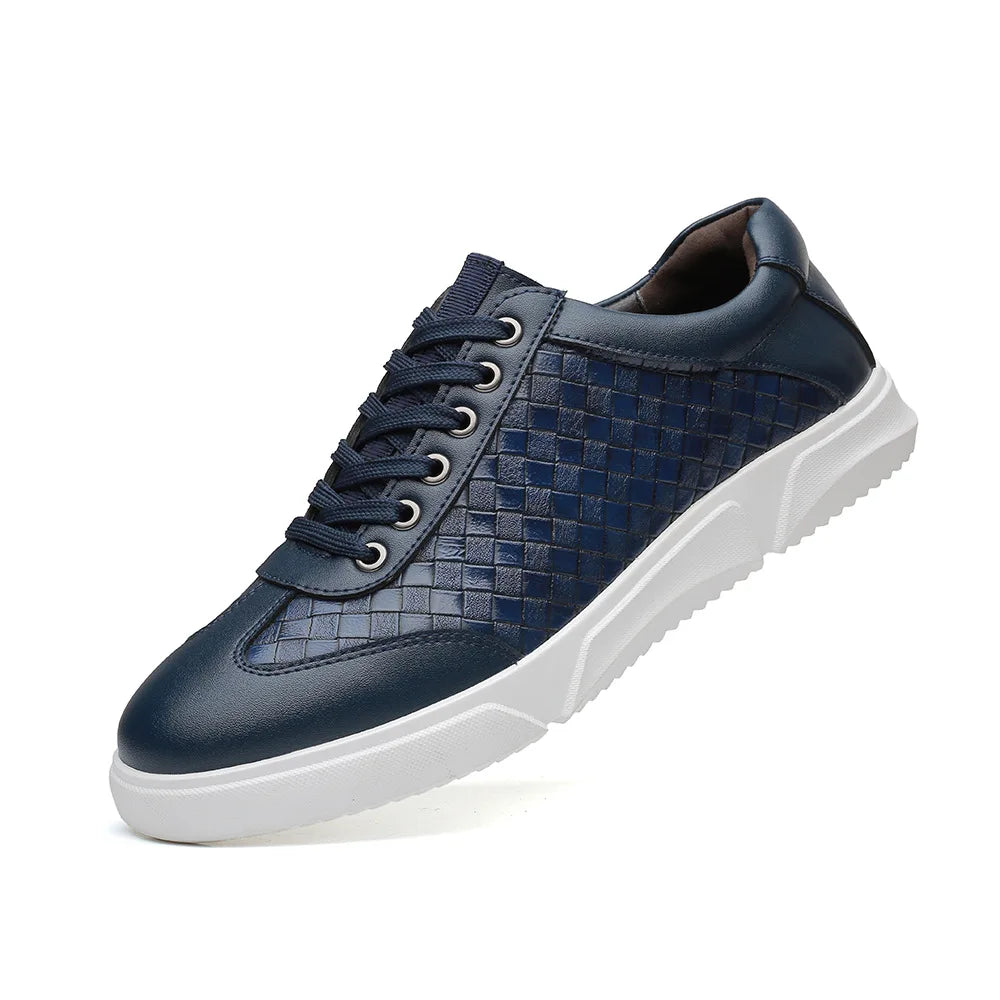 Roen Woven Leather Sneakers