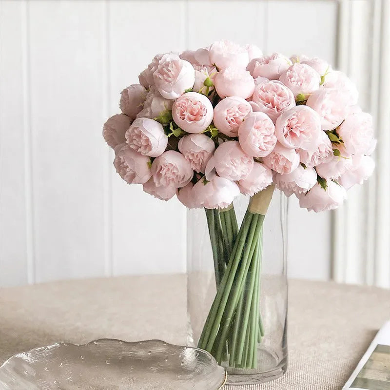 LIFELIKE SILK PEONIE BOUQUET