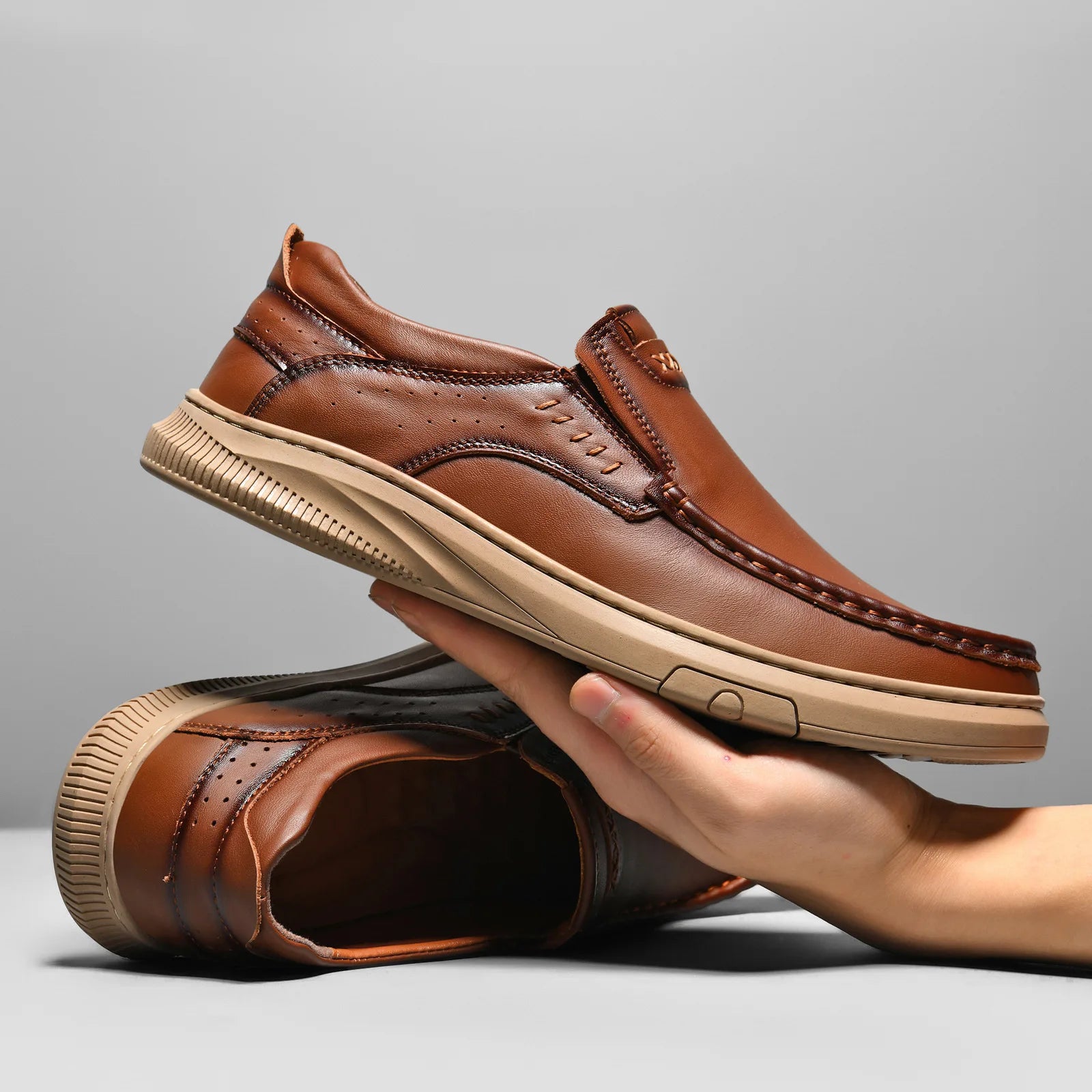 STERLING GENUINE LEATHER LOAFERS