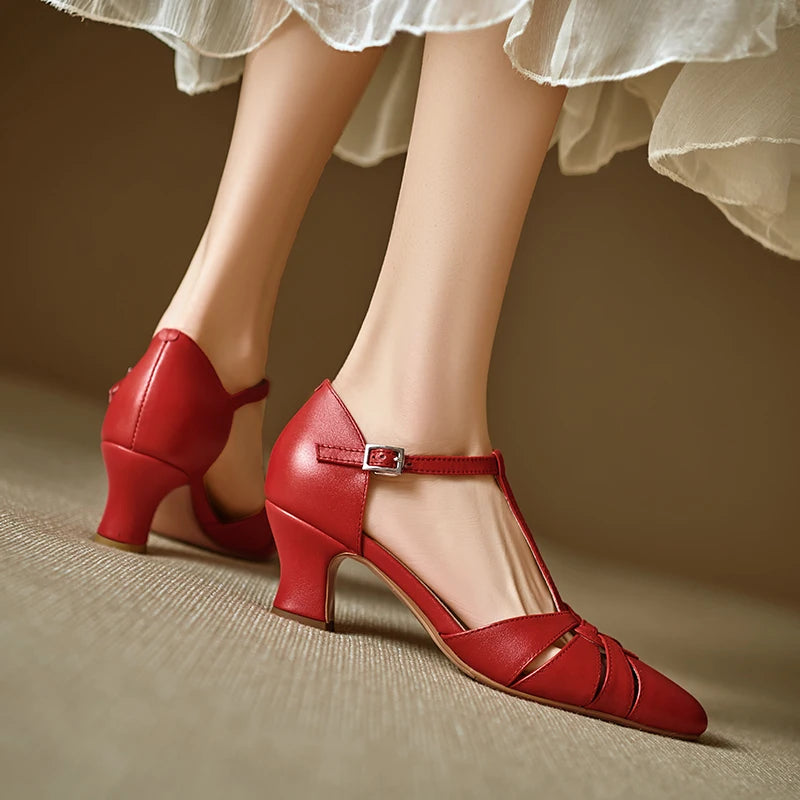 Victoria Genuine Leather Heels
