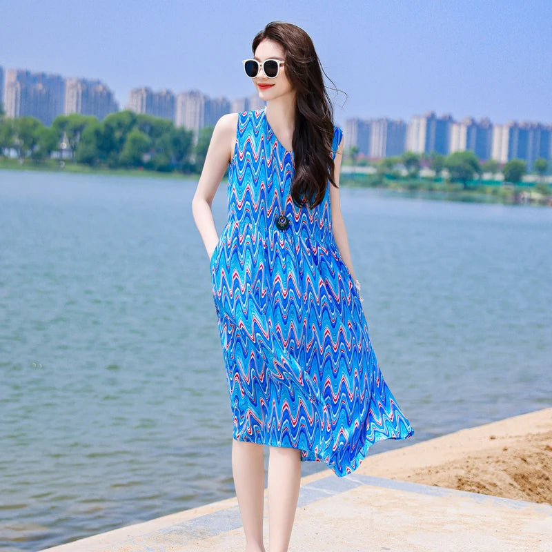 Calandriel Boho Midi Sundress
