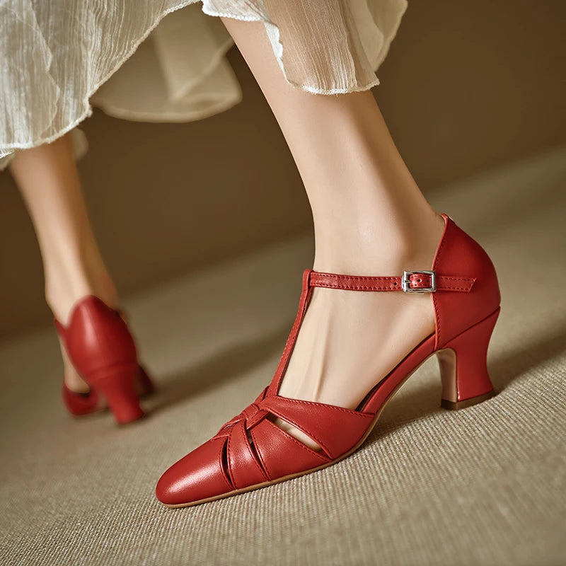 Victoria Genuine Leather Heels