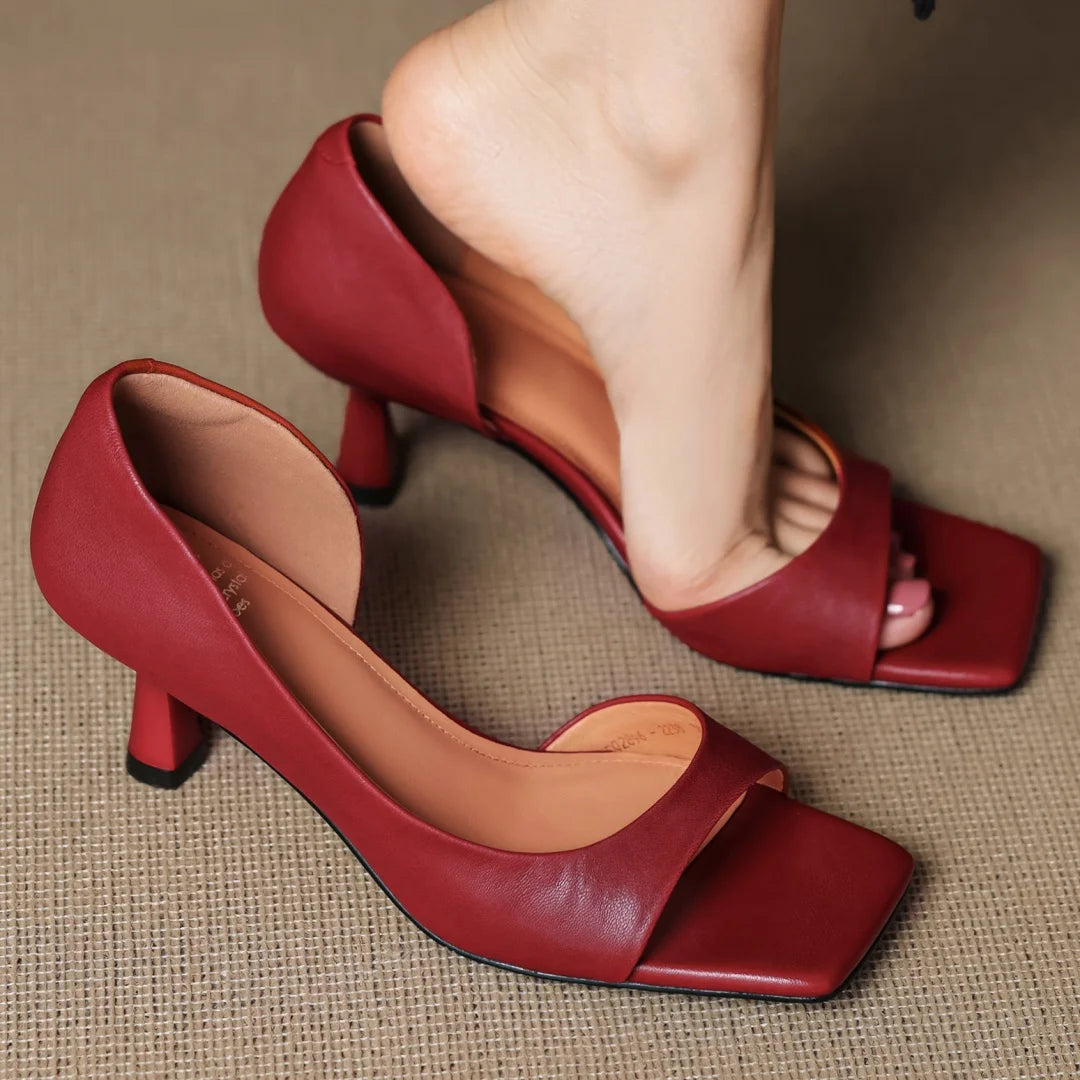 Juliet Genuine Leather Heels