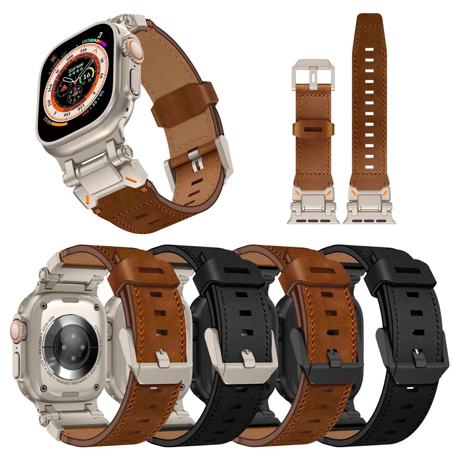 EVEREST LEATHER APPLE WATCH BAND