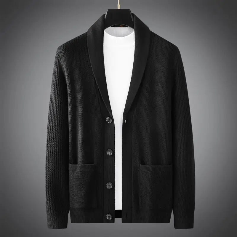 ARISTO KNIT SHAWL CARDIGAN